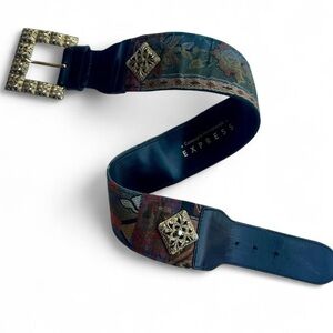 Express Vintage Multicolor Patterned Women’s Belt